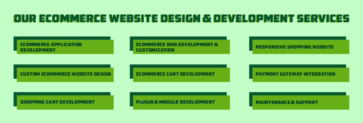 Our Services Under Ecommerce Web Design